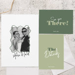 modern bold Minimal sage green Wavy Wedding Invitation<br><div class="desc">Bright Wedding Invite ,  Retro Wedding Invitation ,  Minimal Wedding Invite ,  Bold Wedding Invitations ,  Modern Wedding Invitations ,  Colourful</div>