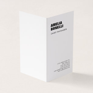Modern Bold Minimalist Professional  Business Card