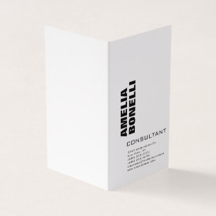 Modern Bold Minimalist Professional Business Card