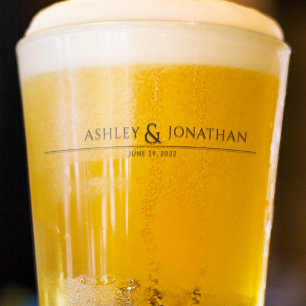 Modern Bold & Minimalist Wedding Glass