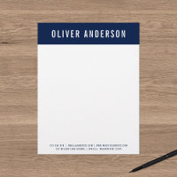 Modern Bold Name with Editable Header Colour