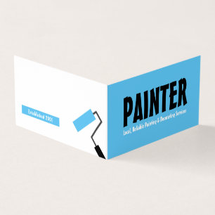 Modern Bold, Painter & Decorator Photo Business Card
