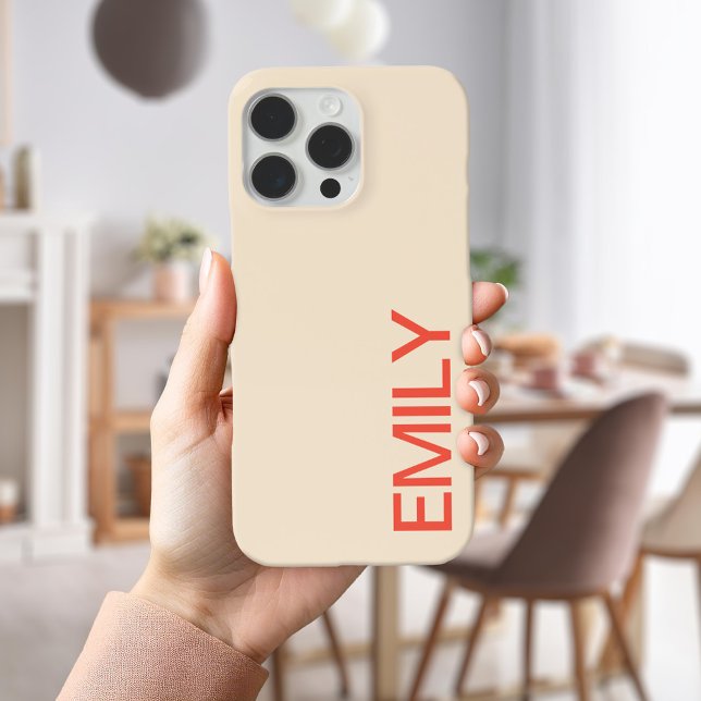 Modern Bold Personalised iPhone Case (Creator Uploaded)