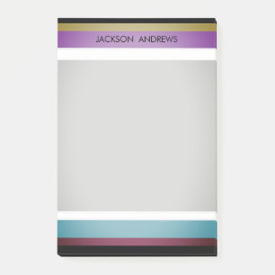 Modern Bold Personalised Name Cool Cute Post-it Notes