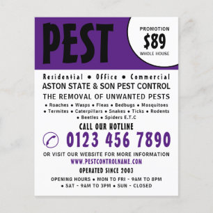 Modern Bold, Pest Control Advertising Flyer