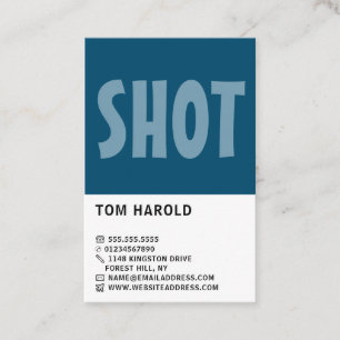Modern Bold, Photographer, Photography Business Card