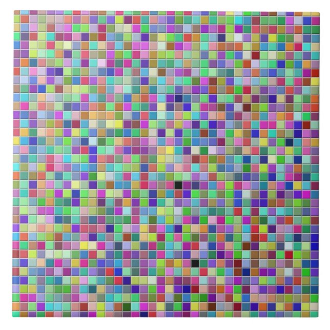 Modern Bold Print  Ceramic Tile (Front)