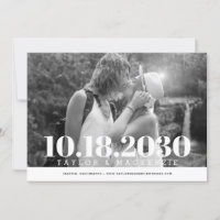 Modern Bold Simple Minimal Wedding
