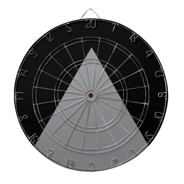 Modern, bold, simple, trendy, urban geometric art dartboard (Front)
