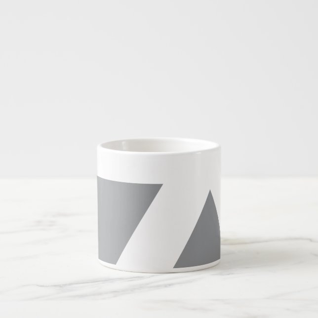 Modern, bold, simple, trendy, urban geometric art espresso cup (Front)