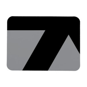 Modern, bold, simple, trendy, urban geometric art magnet