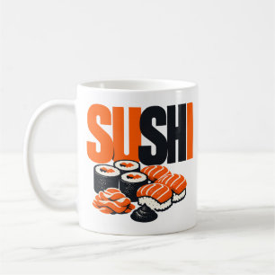 Modern Bold Sushi Graphic Art Coffee Mug