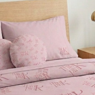 Modern Bold Think Pink Freak Typography Pillowcase
