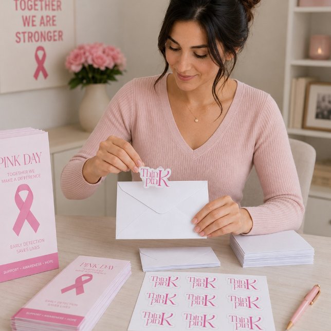 Modern Bold Think Pink Typographic Logo (Creator Uploaded)