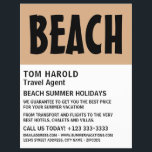 Modern Bold, Travel Agent Advertising Flyer<br><div class="desc">Modern Bold,  Travel Agent Advertising Flyers By The Business Card Store.</div>