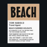 Modern Bold, Travel Agent Advertising Flyer<br><div class="desc">Modern Bold,  Travel Agent Advertising Flyers By The Business Card Store.</div>