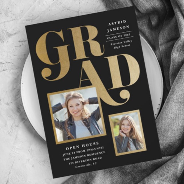 Modern Bold Type 2 Photo Graduation (Creator Uploaded)