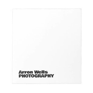 Modern Bold Typography Notepad