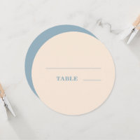 Modern Bold Typography Wedding Dusty Blue Cream