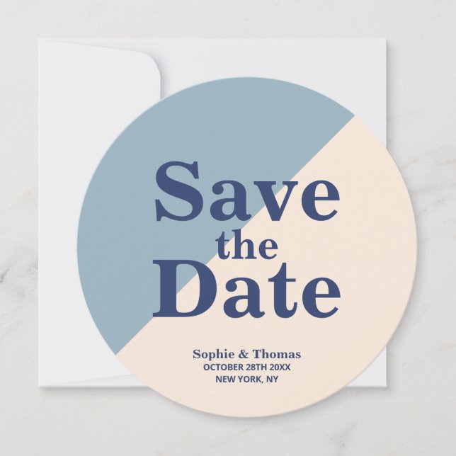 Modern Bold Typography Wedding Save the Date (Front)