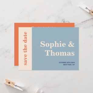Modern Bold Typography Wedding Save the Date Invitation