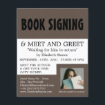 Modern Bold, Writers Book Signing Advertising Flyer<br><div class="desc">Modern Bold,  Writers Book Signing Advertising Flyers By The Business Card Store.</div>