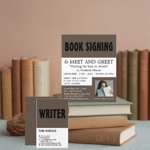 Modern Bold, Writers Business Card