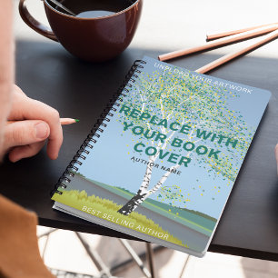 Modern Book Cover Writer Promotion Event Notebook