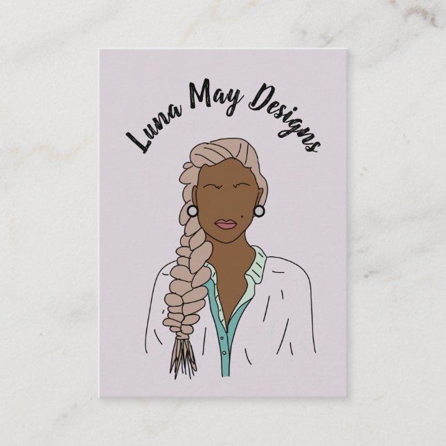 Modern Boss Woman Jewellery Display Business Card (Front)