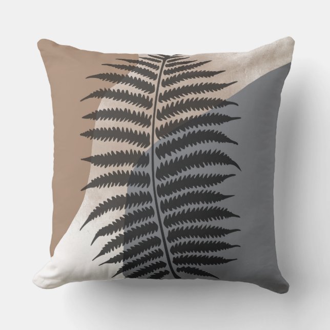 Modern Botanical Abstract  Cushion (Front)