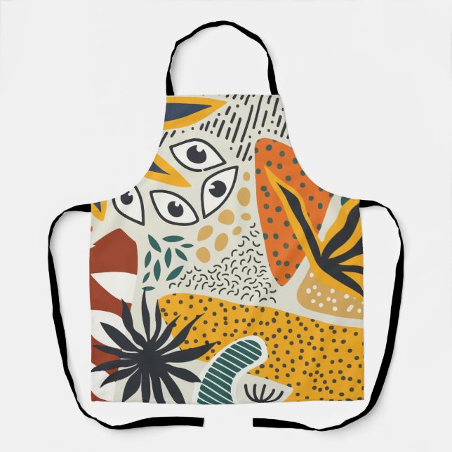 Modern botanical apron (Front)
