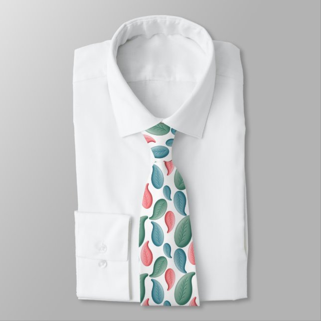 Modern botanical art  tie (Tied)