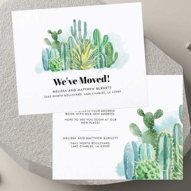 Modern Botanical Change of Address Announcement (Modern Botanical Change of Address Announcement)