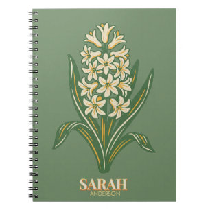 Modern Botanical Easter Blessings Notebook