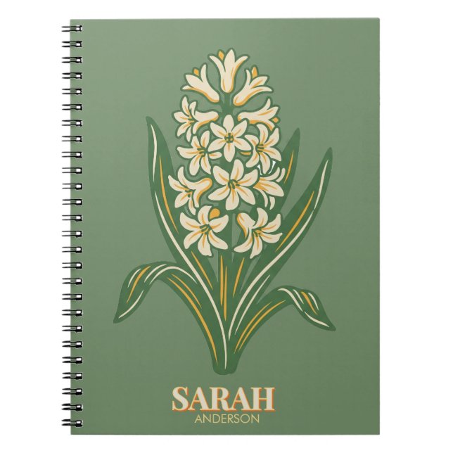 Modern Botanical Easter Blessings Notebook (Front)
