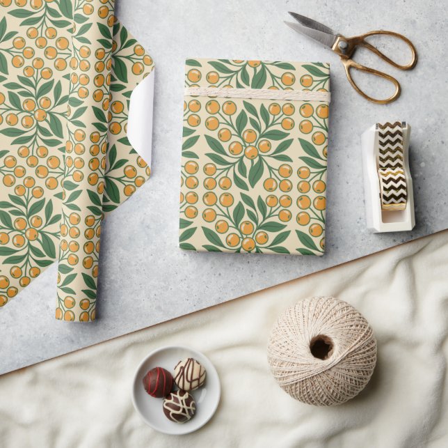 Modern Botanical Easter Blessings Wrapping Paper (Crafts)