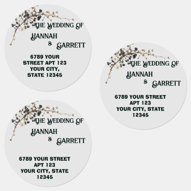 Modern Botanical Elegance Wedding Address (Group)