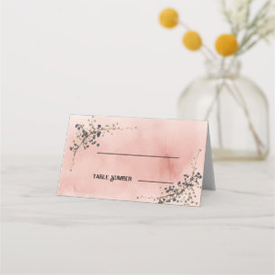 Modern Botanical Elegance Wedding Place Cards