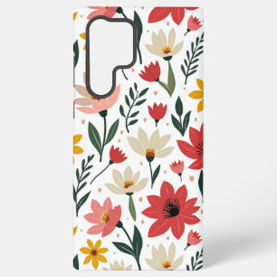 Modern Botanical Floral Colourful Summer Garden Samsung Galaxy Case
