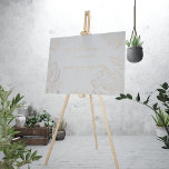 Modern Botanical Golden Floral Wedding Welcome Faux Canvas Print<br><div class="desc">The design features an elegant modern golden nature floral "Welcome" calligraphy script. Personalise with your wedding details and please find matching designs from my "DreamHut" store.</div>