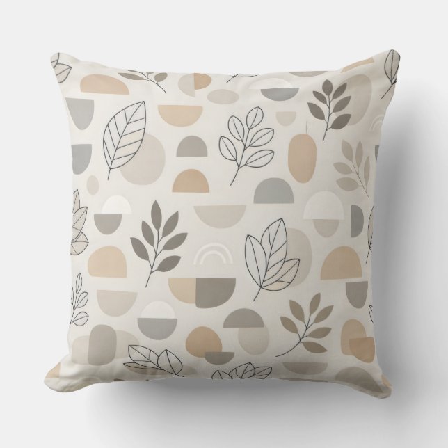Modern Botanical Harmony Cushion (Front)