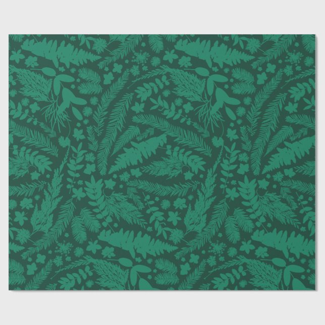 Modern Botanical Impressions  Wrapping Paper (Flat)