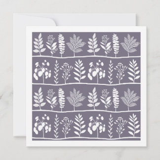 Modern Botanical Muted Lavender Botanic Rhythm Art Card