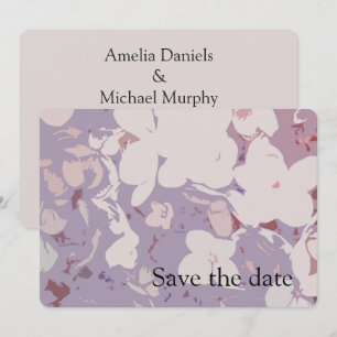 Modern botanical Save The Date