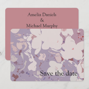 Modern botanical Save The Date