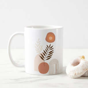 Modern Botanical Sunrise   Positive Vibes  Coffee Mug