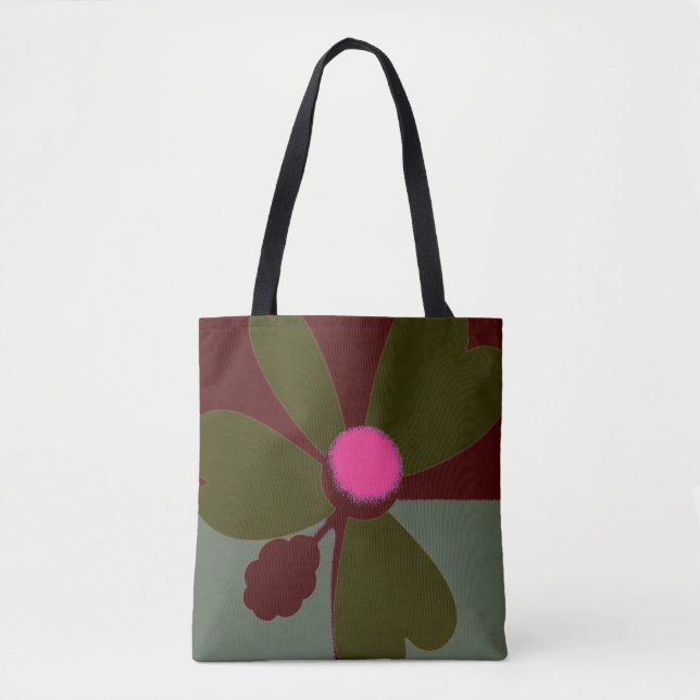 Modern Botanical Tote Bag (Front)