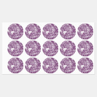 Modern Botatanical Floral Purple