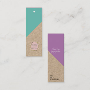 Modern Boutique Clothing Branding Size Logo Tag