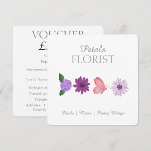 Modern Boutique Florist Business Branding Voucher